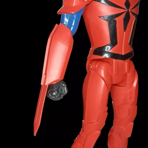 Marvel Titan Hero Series SPIDER-MAN SPYDER KNIGHT ACTION FIGURE 12 Inch 2015 GUC - Picture 7 of 11